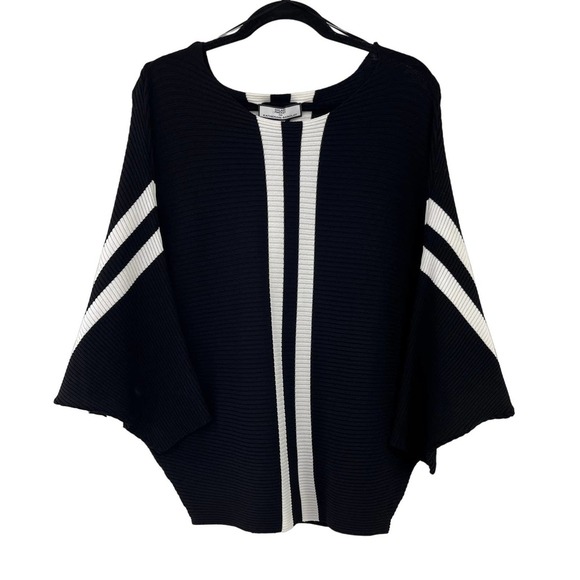 NWT Hilary Radley for Katherine Barclay Batwing Striped Sweater Small - Picture 1 of 7